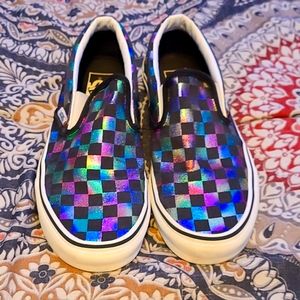 Vans slip on shoes Size womens 9 or Men's 7.5